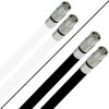 Deluxe Premium Anschlusskabel für Vodafone Station Cable Router 8k F-Quick Kompressionsstecker Silber HQ Qualität 1-15 Meter