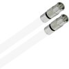 Deluxe Premium Anschlusskabel für Vodafone Station Cable Router 8k F-Quick Kompressionsstecker Silber HQ Qualität 1-15 Meter