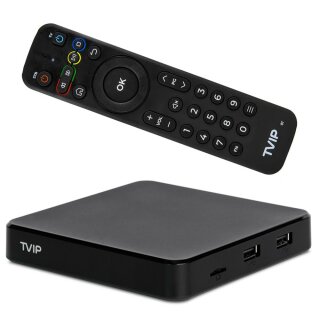 TVIP S-Box v.706 4K UHD Android 11 IP-Receiver HDR, Dual-WiFi, LAN, Bluetooth, HDMI, USB, MicroSD