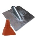 Bleidachziegel mit Kabeldurchführung 340 x 400mm +...