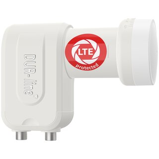 DUR-line Ultra Twin white LNB 0.1dB 4K 8K LTE DECT Unterdrckung