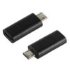 USB 2.0 Adapter Micro-B auf USB-C Buchse schwarz 10x Stück