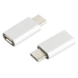 USB 2.0 Adapter USB-C Stecker auf Micro-B Buchse Metall 10x Stück