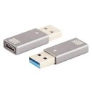USB 3.1 Adapter USB-A Stecker auf USB-C Buchse 10Gbps Metall