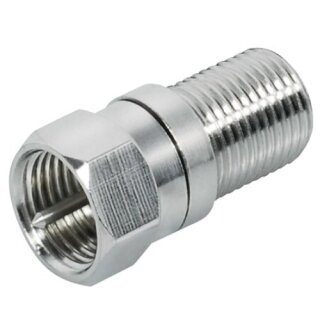 Verbinder Adapter F-Buchse auf F-Stecker Breite Mutter 10x Stück