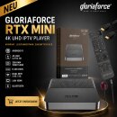 GloriaForce RTX MINI 4K UHD IPTV Player Android 11, H.265,2GB RAM, 16GB Flash