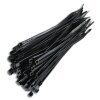 Kabelbinder 10cm Schwarz Kunststoff 2,5mm x 100mm 100x Stück