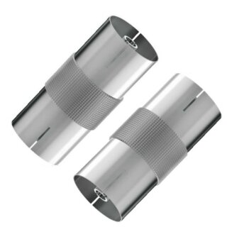 Koax-Kupplung auf Koax-Kupplung Antennen-Adapter Metall 10x Stück
