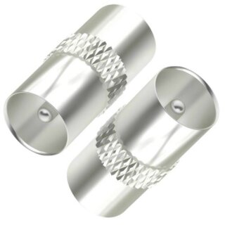 Koax-Stecker auf Koax-Stecker Antennen-Adapter Metall 5x Stück