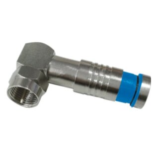 F-Winkelkompressionsstecker 7mm Wasserdicht 10x Stück