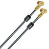 Fritz!Box Cable Router Netzwerk Anschlusskabel Deluxe Premium Kabel 8K mit Absorberferrite Winkel / Winkel Schwarz 1-10 Meter