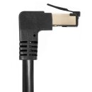Fritz!Box LAN Kabel RJ45 Netzwerkkabel Anschlusskabel CAT 8.1 schwarz Silber nach oben gewinkelt für FRITZ!Box 6850  1 Meter