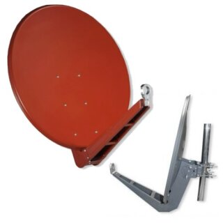Gibertini OP SE Profi Serie 85 cm Alu ziegelrot Sat Antenne 4K UHD