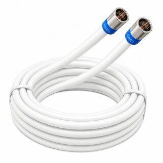 Fritz!Box 6690 Cable Router Netzwerk Anschlusskabel Deluxe Premium Kabel 8K Cabelcon Schnellstecker 12 Meter Weiß