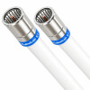 Fritz!Box 6690 Cable Router Netzwerk Anschlusskabel Deluxe Premium Kabel 8K Cabelcon Schnellstecker 12 Meter Weiß