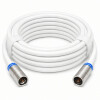 Fritz!Box 6690 Cable Router Netzwerk Anschlusskabel Deluxe Premium Kabel 8K Cabelcon Schnellstecker 12 Meter Weiß