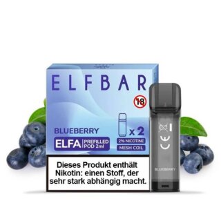Elf Bar ELFA - Blueberry Snoow Prefilled Pod 2x2ml 20mg/ml Nikotin