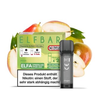 Elf Bar ELFA - Pear Prefilled Pod 2x2ml 20mg/ml Nikotin