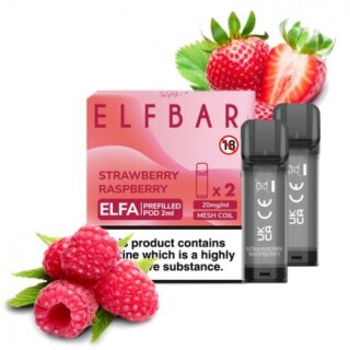 Elf Bar ELFA - Strawberry Raspberry Prefilled Pod 2x2ml 20mg/ml Nikotin