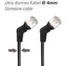 LAN Kabel RJ45 Netzwerkkabel Patchkabel CAT 6a Schwarz 360° drehbar