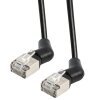 LAN Kabel RJ45 Netzwerkkabel Patchkabel CAT 6a Schwarz 360° drehbar