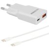 Schnellladegerät 30W USB C & USB A Ausgang PD GaN QC 3.0 inkl. 2 Meter 1x USB-C zu USB-C