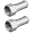 F-Abschlusswiderstand DC-entkoppelt Breite Mutter 75 Ohm...