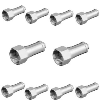 F-Abschlusswiderstand DC-entkoppelt Breite Mutter 75 Ohm 10x Stück