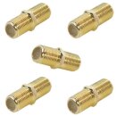 F-Verbinder Gold HQ Qualität Sat Kupplung Buchse /...