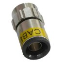 Cabelcon F-6-TD 4.9 Self Install Nitin 6.8mm bis 7.0mm + F-Verbinder Sat Kupplung Buchse / Buchse