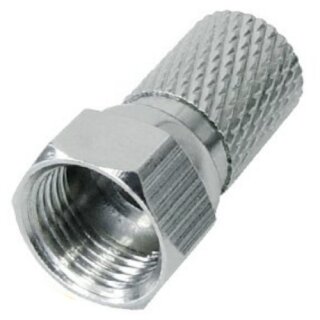F-Stecker 4mm breite Mutter HQ Qualität