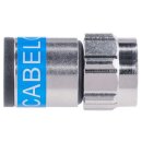 Cabelcon F-6-TD Self Install 5.1 Nitin schwarz F-Stecker 6.5mm bis 7.2mm 3x Stück
