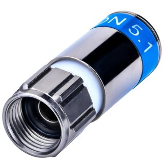 Cabelcon F-6-TD 5.1 Wasserdicht F-Kompressionsstecker 7mm