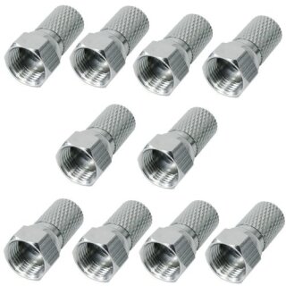 F-Stecker 7,2mm breite Mutter HQ Qualität 10x Stück