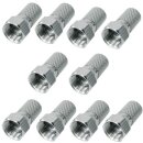 F-Stecker 7,2mm breite Mutter HQ Qualität 10x...