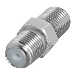 F-Verbinder Sat Kupplung Buchse / Buchse Breite Mutter HQ Qualität  1x Stück