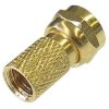 F-Stecker 8.2mm vergoldet HQ Qualität