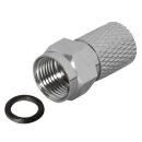 F-Stecker 8,4mm breite Mutter Dichtring HQ Qualität