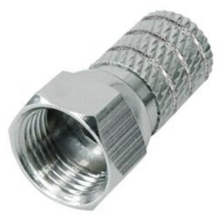 F-Stecker 6mm breite Mutter HQ Qualität