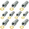 F-Stecker 7mm Breite Mutter Dichtring HQ Qualität 10x Stück