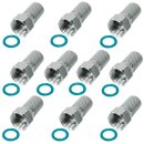 F-Stecker 7.4mm Breite Mutter Dichtring HQ Qualität...