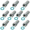 F-Stecker 7.4mm Breite Mutter Dichtring HQ Qualität 10x Stück