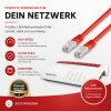 LAN Kabel RJ45 Netzwerkkabel Anschlusskabel Patchkabel Cat 6 Rot für FRITZ!Box 5530 5 Meter