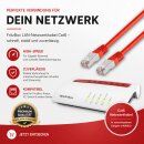 LAN Kabel RJ45 Netzwerkkabel Anschlusskabel Patchkabel Cat 6 Rot für FRITZ!Box 6850  1 Meter