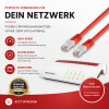 LAN Kabel RJ45 Netzwerkkabel Anschlusskabel Patchkabel Cat 6 Rot für FRITZ!Box 6850  1 Meter