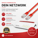 LAN Kabel RJ45 Netzwerkkabel Anschlusskabel Patchkabel Cat 6 Rot für FRITZ!Box 5630 10 Meter