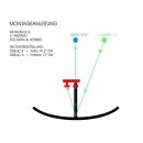 Durline Alu-Spiegel MDA 80cm + Inverto Monoblock Twin LNB 6 grad Astra / Hotbird