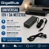 Universal Netzteil 12V 3.0A Thick HQ Qualität 5.5x2.1mm für GigaBlue Receiver