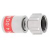 Cabelcon F-MINI-TD QM 4.0 SHORT Quickmount Wasserdicht F-Kompressionsstecker 4mm