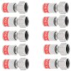 Cabelcon F-MINI-TD QM 4.0 SHORT Quickmount Wasserdicht F-Kompressionsstecker 4mm 10x Stück